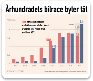 Elbilar Byd Tesla 2025