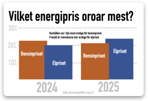 oro för bensin och elpris