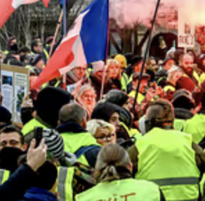 gula västar protesterar
