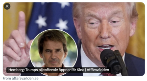 USAs olja mot Kinas el