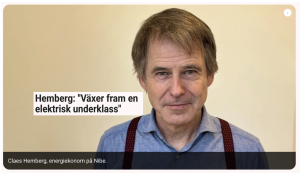 Vi har växande
 elektrisk undeklass