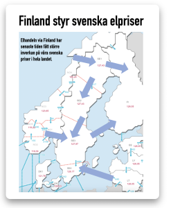elhandel med Finland ökar