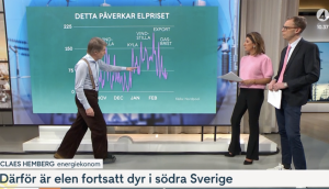 Elpriserna mer ojämna. 