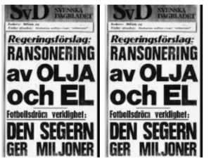 ransonering av olja och bensin