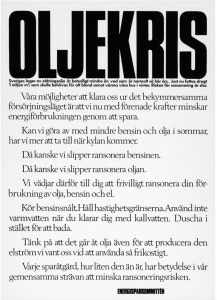Oljekris affisch 2974