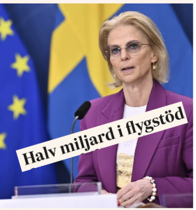 halv miljard i flygstöd är vilsledande