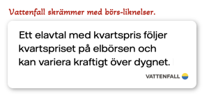 vattenfall kvartspriser