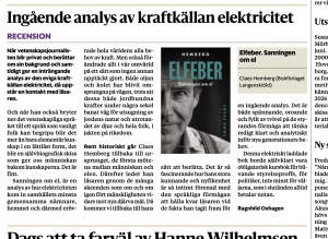 Elfeber - sanningen om el. Hemberg Ölandsbladet