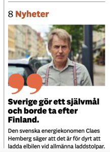 Finland är bäst på el