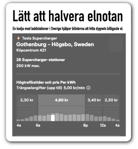 tesla sänker elbilistens elnota