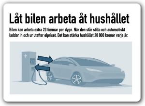 Låt bilen arbeta åt hushållets ekonomi