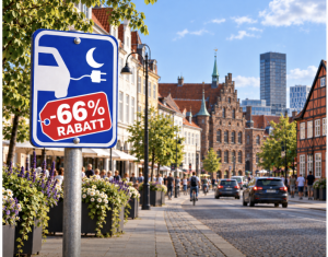 Dansk laddning elbil -66% i Aaborg
