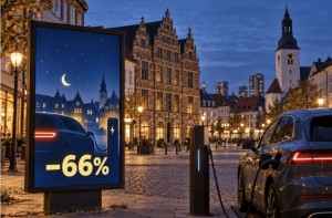 ladda elbilen med 66% rabatt i Aalborg