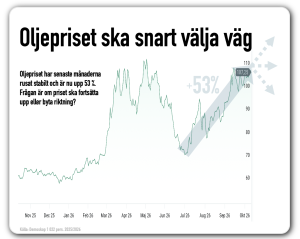 oljepriset väljer väg